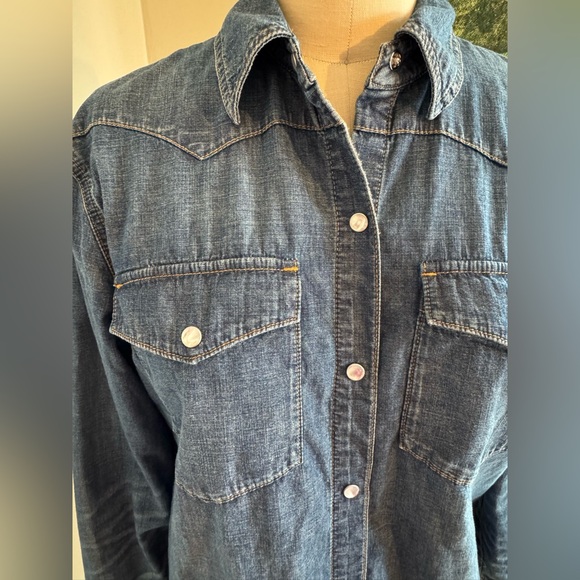 Alexa Chung for Madewell denim western shirt - S - Picture 5 of 9